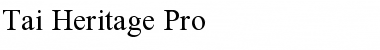 Tai Heritage Pro Regular Font