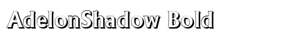 AdelonShadow Bold Preview