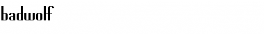 Download Badwolf Font Download Badwolf Font