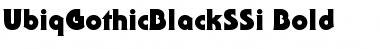 Download UbiqGothicBlackSSi Font