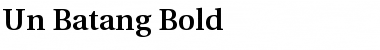 UnBatang Bold Font