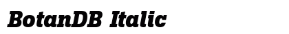 BotanDB Italic preview