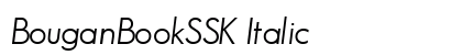 BouganBookSSK Italic preview