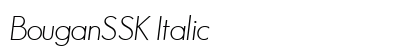 BouganSSK Italic preview