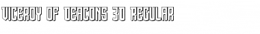 Viceroy of Deacons 3D Regular Font