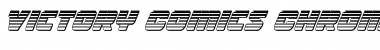 Victory Comics Chrome Italic Italic Font