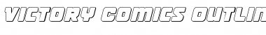 Victory Comics Outline Semi-Italic Outline Semi-Italic Font