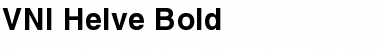 VNI Helve Bold Font