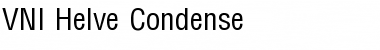 VNI Helve Condense Font