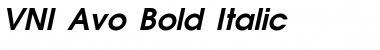VNI-Avo Bold-Italic Font