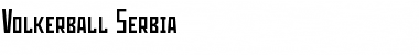 Download Volkerball Serbia Font