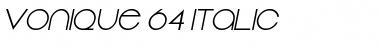 Vonique 64 Italic Font