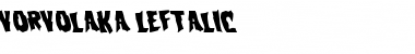 Download Vorvolaka Leftalic Font