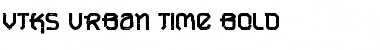 Download VTKS URBAN TIME bold Font