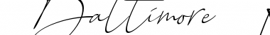 Baltimore Regular - Italic Regular Font