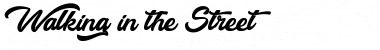 Download Walking in the Street Font