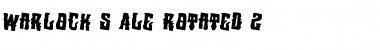 Warlock's Ale Rotated 2 Regular Font