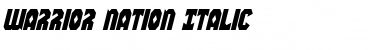 Warrior Nation Italic Italic Font