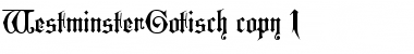 WestminsterGotisch Regular Font WestminsterGotisch Regular Font