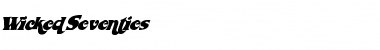 WickedSeventies Regular Font WickedSeventies Regular Font