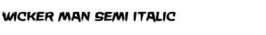 Download Wicker Man Semi-Italic Font