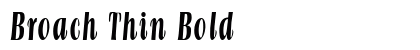 Broach Thin Bold preview