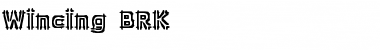 Wincing BRK Regular Font
