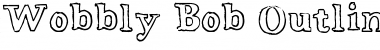 Download Wobbly Bob Outline Font