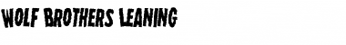 Download Wolf Brothers Leaning Font