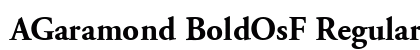 AGaramond BoldOsF Regular Preview