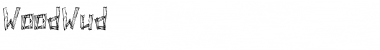 WoodWud Regular Font WoodWud Regular Font