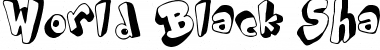 World Black Shadow Regular Font