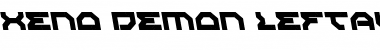 Xeno-Demon Leftalic Italic Font