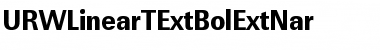 URWLinearTExtBolExtNar Regular Font