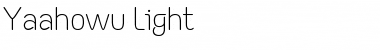 Yaahowu Light Regular Font