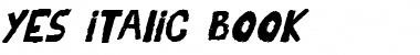 YES_italic Regular Font