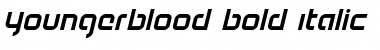 Youngerblood Bold Italic Bold Italic Font