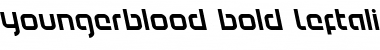 Download Youngerblood Bold Leftalic Font