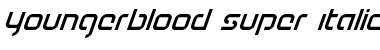 Youngerblood Super-Italic Italic Font