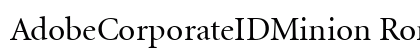 AdobeCorporateIDMinion Roman preview