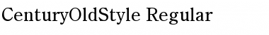 CenturyOldStyle Regular Font