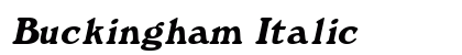 Buckingham Italic Preview