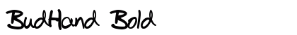 BudHand Bold preview