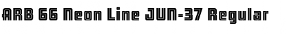 ARB 66 Neon Line JUN-37 Regular Font
