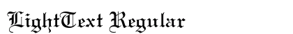 LightText Regular preview