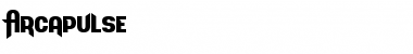 Arcapulse Regular Font Arcapulse Regular Font