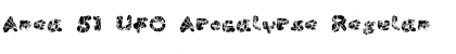 Area 51 UFO Apocalypse Regular Font