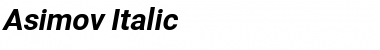 Asimov It Font