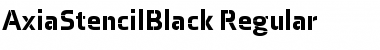 Axia Stencil Black Regular Font