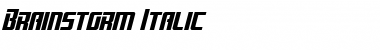 Brainstorm Italic Font